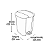 Lixeira de Pedal 21 litros Arqplast Reciclável Ref.: 25435 - Imagem 4