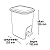 Lixeira de Pedal 7 litros Rattan Arqplast Ref.: 25738 - Imagem 1