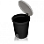 Lixeira de Pedal 13,5 litros Sanremo Redonda Preta Ref.: 275/20 - Imagem 2