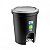 Lixeira de Pedal 13,5 litros Sanremo Redonda Preta Ref.: 275/20 - Imagem 1