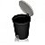 Lixeira de Pedal 13,5 litros Sanremo Redonda Preta Ref.: 275/20 - Imagem 2