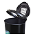 Lixeira de Pedal 45 litros Borda Trava Preta Arqplast Ref: 25746 - Imagem 3