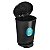 Lixeira de Pedal 20 litros Preta Arqplast Ref.: 25777 - Imagem 2