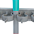 Suporte para Mops e Vassouras com 11 Compartimentos Cinza Flash Limp 1un Ref.: LAV6286-CZ - Imagem 4