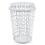 Cesto Telado Plástico 60L Redondo Branco Arqplast Ref.: CT60BR - Imagem 1