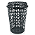 Cesto Telado Plástico 60L Redondo Preto Arqplast Ref.: CT60PT - Imagem 1