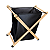 Cesto de Madeira Preto Toledo 50L Ref.: 301051 - Imagem 2
