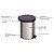 Lixeira de Pedal 12 litros Inox Tramontina 1un - Imagem 3