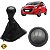Kit Coifa Manopla HB20 2012 Até 2019 5 Marchas Tampa Cinza - Imagem 2