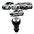 Manopla de Cambio Citroen C3 2004 Até 2018 C4 2007 Até 2014 Aircross 2011 Até 2018 307 2002 Até 2012 Tampa Cromada - Imagem 1