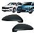 Par Capa Retrovisor Golf 2014 Até 2019 Jetta 2019 Até 2021 Preto C/ Pisca - Imagem 1