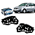 Par Guia Parachoque Dianteiro Polo Hatch Sedan 2007 2008 2009 2010 2011 - Imagem 1