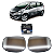 Par Lente Retrovisor New Fit 2009 Até 2014 Convexo Com Base - Imagem 1