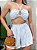 Conjunto em Crepe Shorts e Cropped com Amarração Paula Ref. 1783 - Imagem 2
