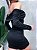 Vestido Curto em Suplex Manga Longa Ombro a Ombro Plissado Nayara Ref. 858 - Imagem 3
