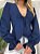 Blusa Feminina Manga Longa em Crepe Boho Chic com Amarração Luiza Ref. 1433 - Imagem 1