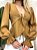 Blusa Feminina Manga Longa em Crepe Boho Chic com Amarração Luiza Ref. 1433 - Imagem 4