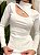 Blusa Feminina em Ribana Manga Longa de Gola com Recorte Dara Ref. 1472 - Imagem 1