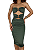 Vestido Feminino Midi em Suplex Sem Alça com Recorte Duplo e Argolas Samira Ref. 1394 - Imagem 5