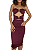 Vestido Feminino Midi em Suplex Sem Alça com Recorte Duplo e Argolas Samira Ref. 1394 - Imagem 4