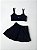 Conjunto feminino fitness na poliamida com bojo removivel e short saia - Imagem 3