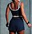 Conjunto Fitness Bicolor Top e Shorts Saia - Imagem 3
