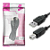 CABO USB 2.0 - USB A MACHO + USB B MACHO 2.0 - 2M - PRETO - Imagem 1