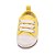 Tênis Bebê Mania Menina Casual Conforto Amarelo - Imagem 3