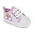 Tênis Bebê Mania Star Casual Conforto Branco e Rosa Arco Iris - Imagem 2