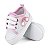 Tênis Bebê Mania Star Casual Conforto Branco e Rosa Arco Iris - Imagem 4