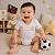 Body Bebê Flamengo Branco Oficial Torcida Baby Licenciado - Imagem 2