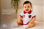 Body Polo Bebê Flamengo Branco Nº 10 Oficial Torcida Baby - Imagem 3