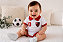 Body Polo Bebê Flamengo Branco Nº 10 Oficial Torcida Baby - Imagem 2
