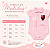 Body Polo Bebê Flamengo Rosa Feminino Oficial Torcida Baby - Imagem 5