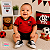 Camiseta Bebê Flamengo Oficial Torcida Baby Vermelha Infantil - Imagem 2