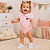 Body Polo São Paulo para Bebê Rosa Feminino Oficial Torcida Baby - Imagem 2