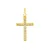 Pingente de ouro cruz ouro 18k cravejado pedras - Imagem 1