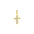 Pingente cruz de ouro 18k cravejada pequena - Imagem 1