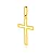 Pingente de ouro 18k cruz / crucifixo masculino / feminino grande - Imagem 2