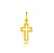Pingente de ouro 18k cruz / crucifixo masculino / feminino - Imagem 1