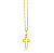 Pingente de ouro 18k cruz / crucifixo masculino / feminino - Imagem 2