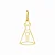 Pingente de Nossa Senhora Aparecida ouro 18K XI - Imagem 1