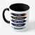 Caneca Personalizada para Esportista e Atleta de Jiu-Jitsu - Frase Motivacional na Faixa - Preta de Porcelana - Imagem 1