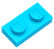 LEGO® Plate 1 x 2 - Medium Azure - cod 3023 - NOVO - Original - Imagem 1
