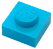 LEGO® Plate 1x1 - NOVO - Original - cod 3024 - Medium Azure - Imagem 1