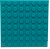 LEGO® Plate 8x8 - NOVO - Original - Dark Turquoise - Imagem 1