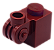 LEGO® Brick, Modified 1 x 1 with Scroll - NOVO - Original - cod 20310 - Reddish Brown - Imagem 1