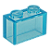 LEGO® Brick 1 x 2 - Transclear Light Blue - NOVO - Original - PB00061 - Imagem 1