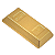 LEGO® Barra de Ouro / Lingote 1 x 2 - Metallic Gold / Dourado Metálico - NOVO - Original - PB00158 - Imagem 1