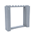 LEGO® Moldura Porta 2 x 8 x 6 Light Bluish Gray NOVO Original | PB00196 - Imagem 1